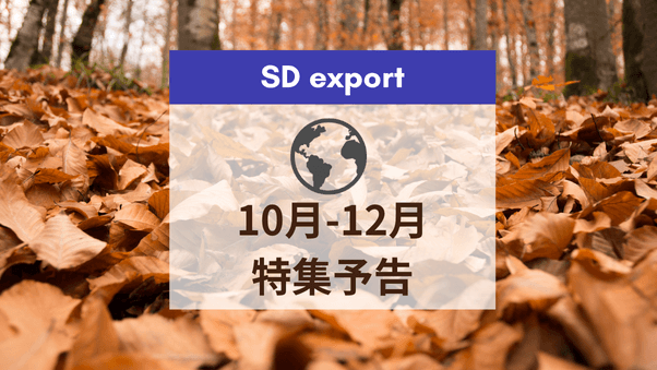 SD export特集スケジュール　2024年10-12月